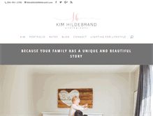 Tablet Screenshot of kimhildebrand.com